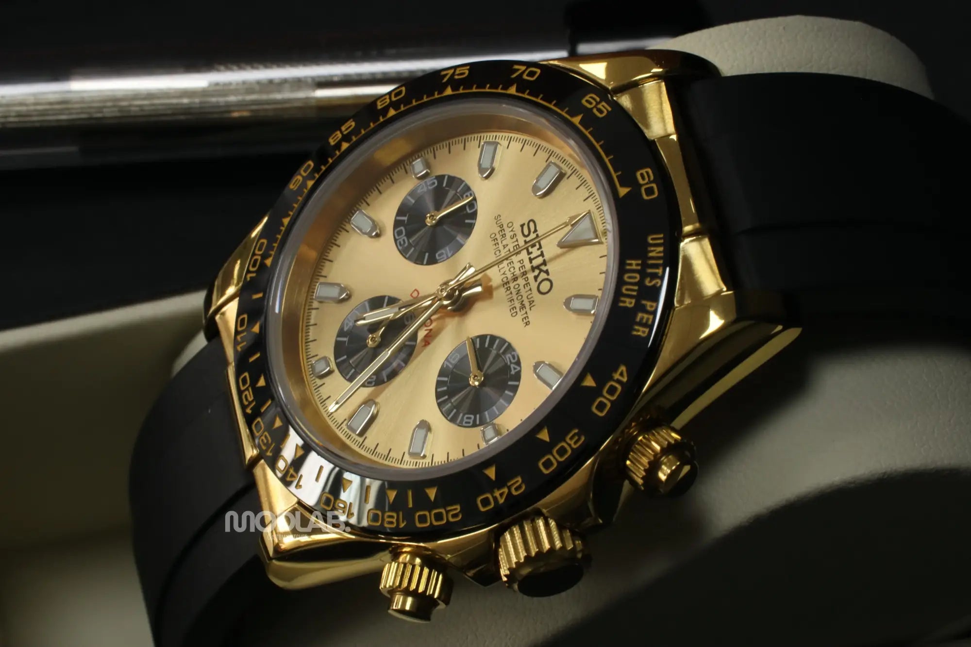 Seitona | Gold Black Rubber - Daytona