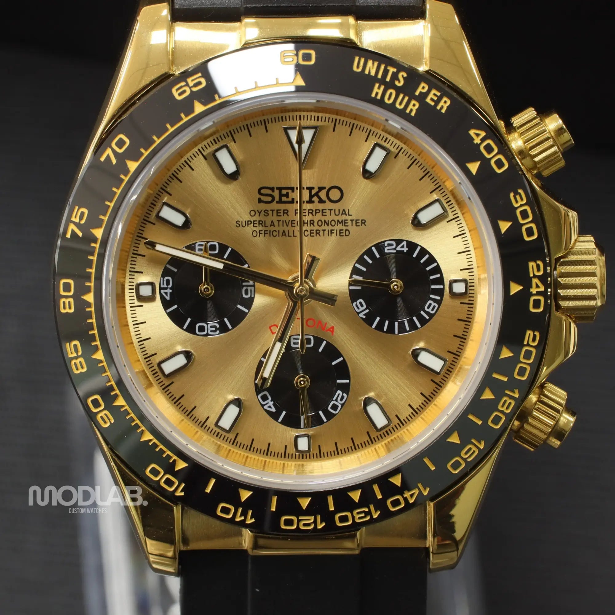 Seitona | Gold Black Rubber - Daytona