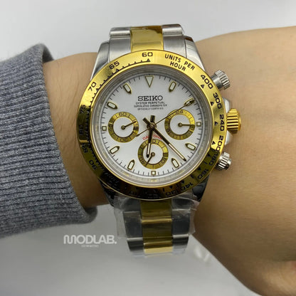 Seitona | Silver - Gold (White) - Daytona